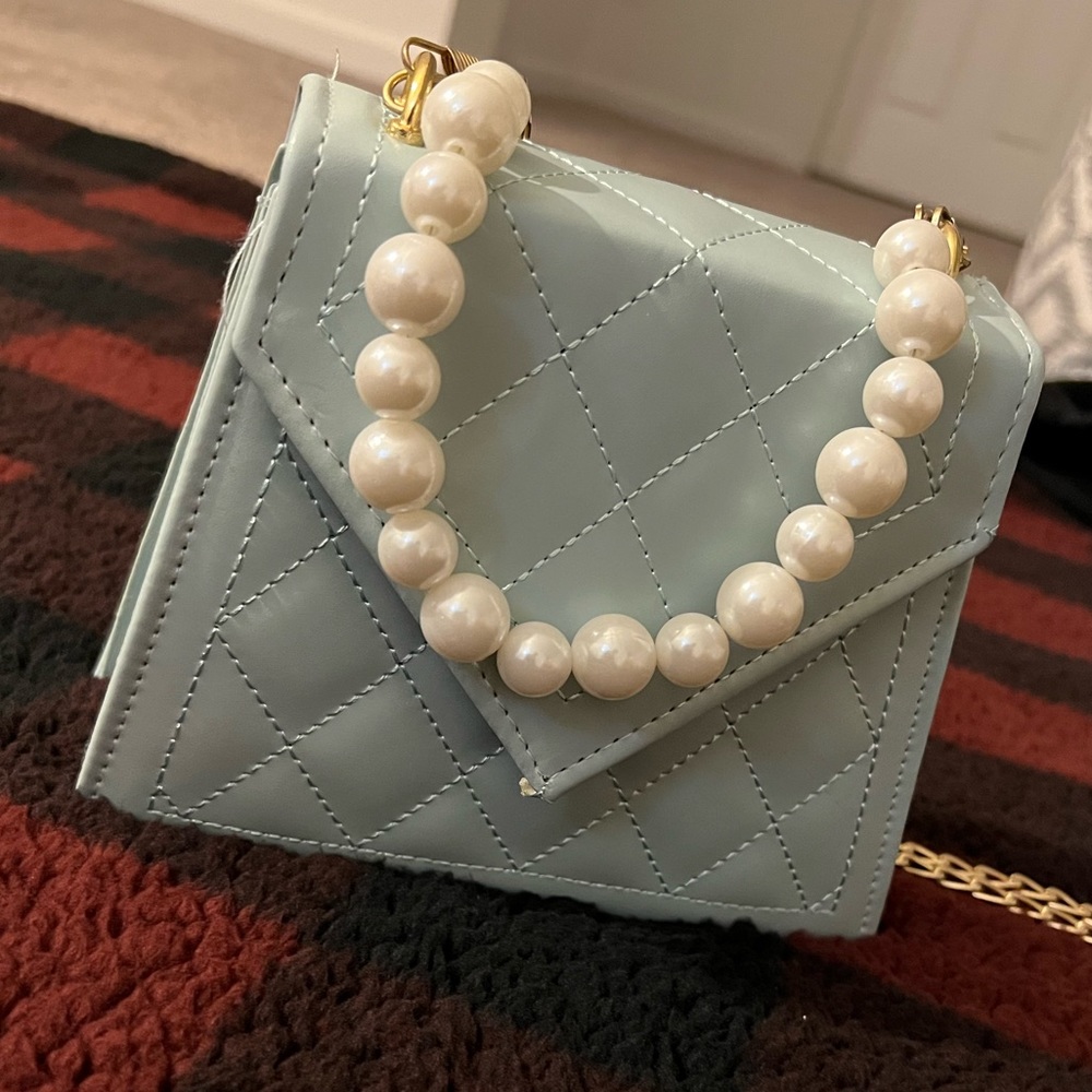 Flap square handbag